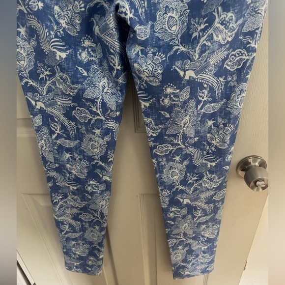 J MCLAUGHLIN NEWPORT CAPRI PANT S HAWAIIAN PRINT TROPICAL CATALINA CLOTH Sz 4 - Picture 7 of 13